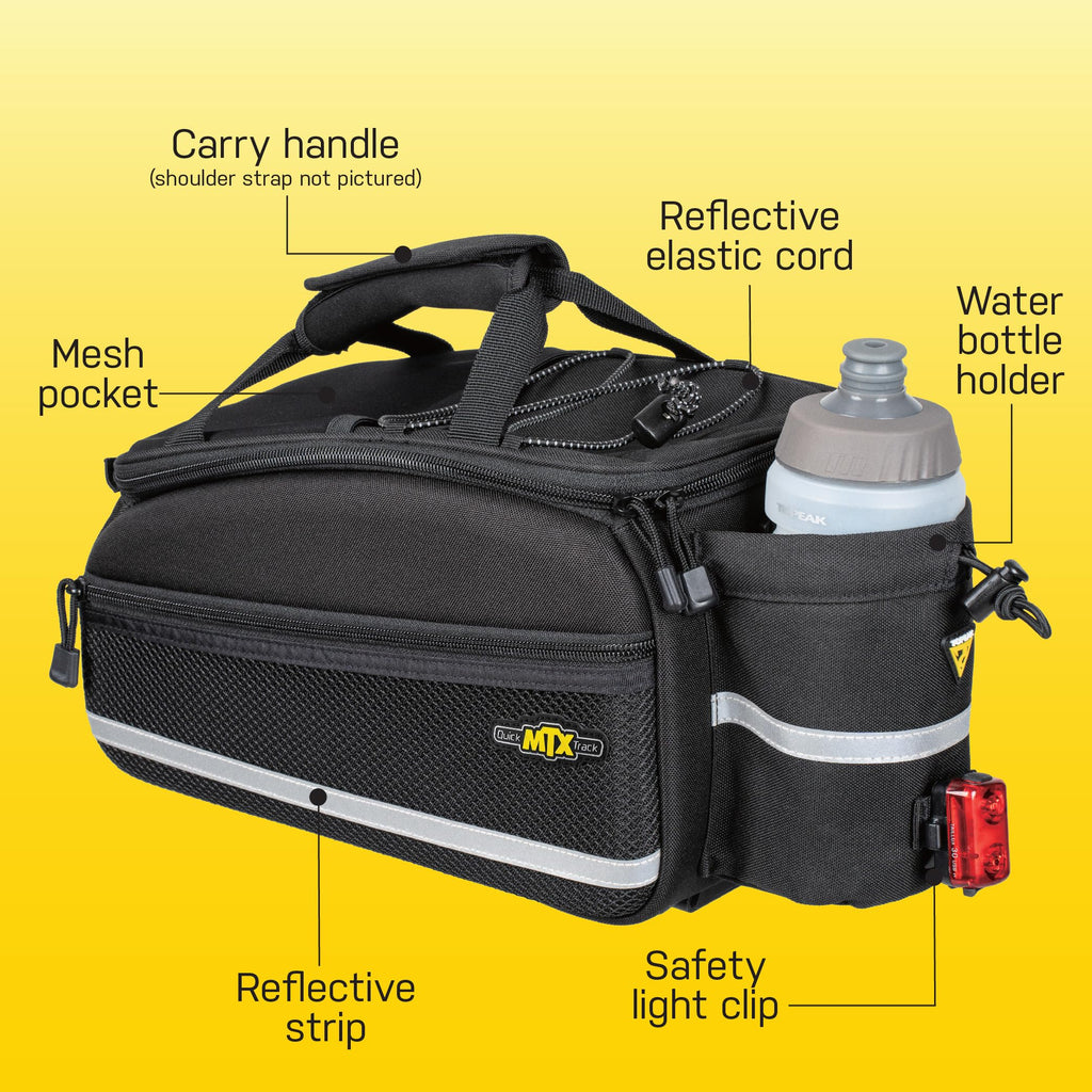 Topeak MTX TrunkBag - Rear Bicycle Bag - Spacious Storage and Easy Mounting