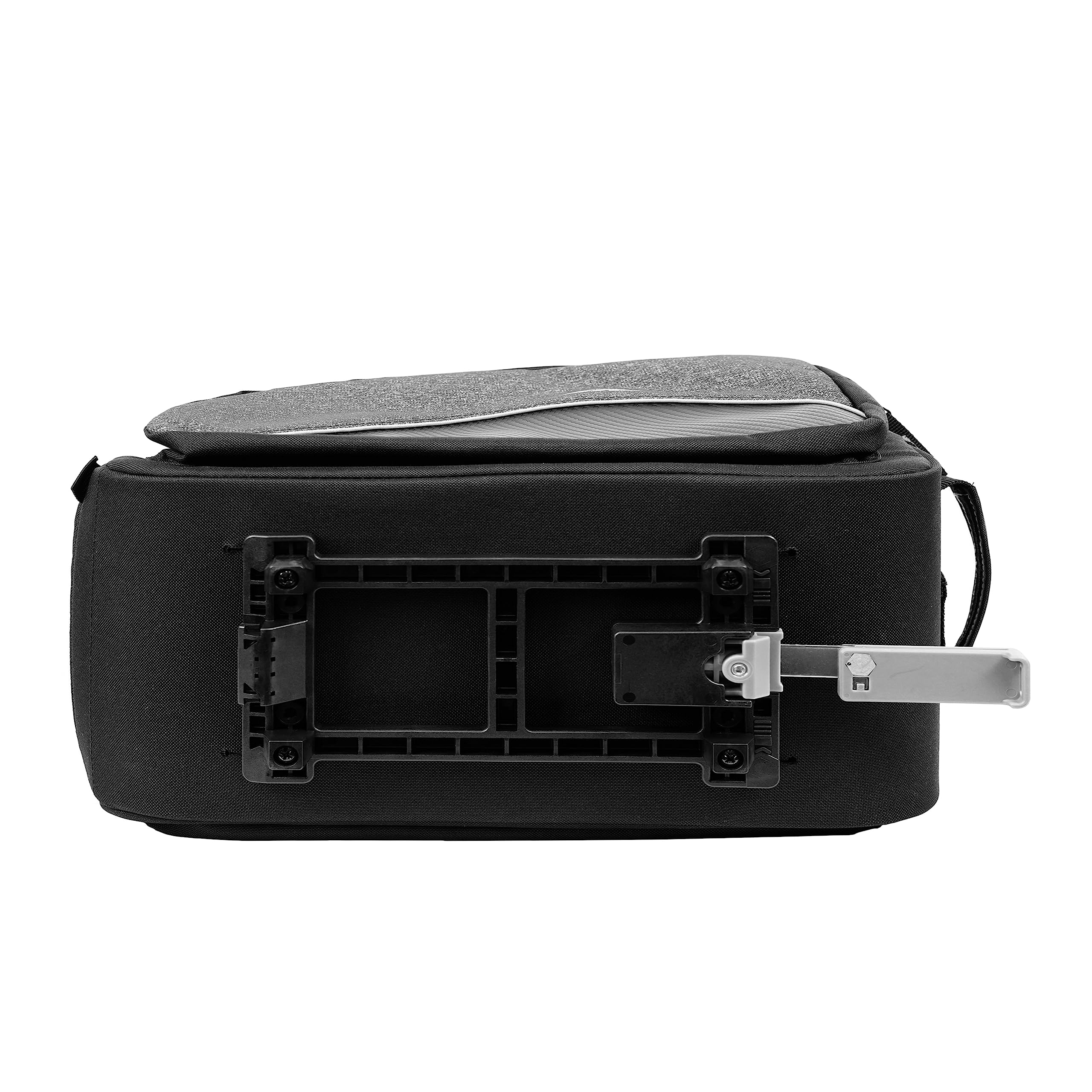 Clip-On Bike Rack Bag with Shoulder Strap & Reflective Trim