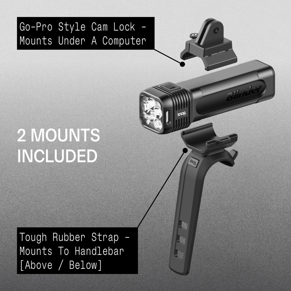 Knog Blinder 1300 Bike Light, 1300 Lumen USB C Rechargeable Front Light